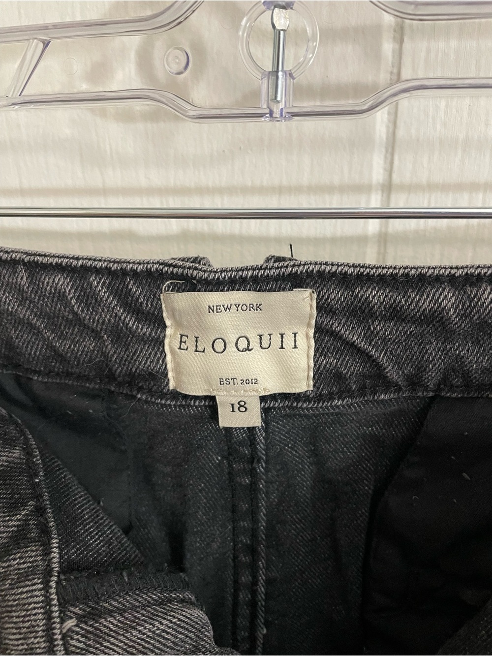 Eloquii Black Wide Leg Jeans - Picture 4 of 6